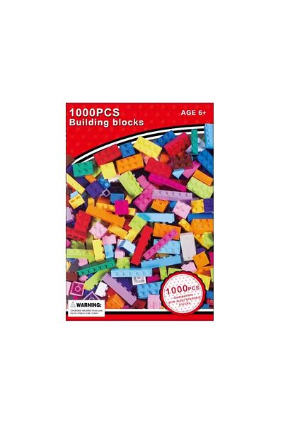divendi-ro Blocuri de construcție cu 500/1000 de piese, pentru copii de la 6 ani +, plastic, multicolore, 1000