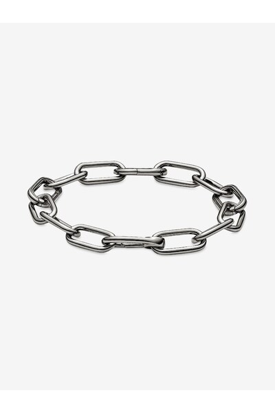 Pandora ME Orta Boy Halka Bileklik Rutenyum kaplama 549588C00-17.5