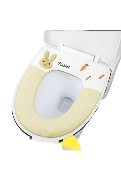 OEM Husă de toaletă, 43,5x37cm, cu iepuraș galben, 0181