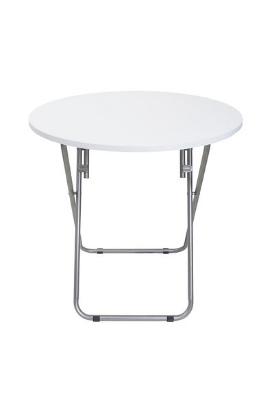 Floria Round folding table with mdf top, dimensions 70x70cm, white / ZLN 6944