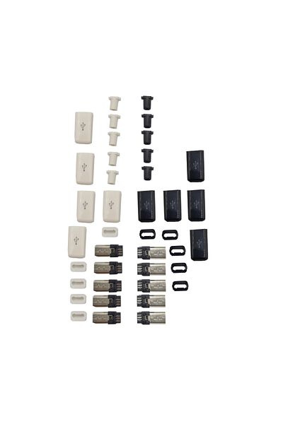 OEM Set of 10 Connectors, Micro USB, 8mm, for Charging