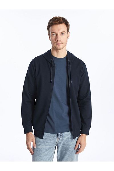 LC Waikiki LCWAIKIKI Classic Hooded Long Sleeve Men's Zippered Sweatshirt