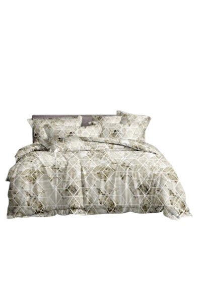 OEM Set de lenjerie de pat, 6 piese, pentru 2 persoane, 230x250cm, Finet, mod...