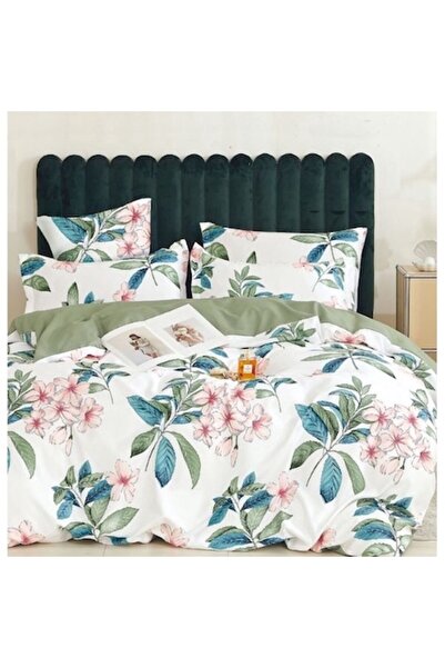 OEM Set de lenjerie de pat dublu, 6 piese, 2 persoane, 240x250cm, material sa...