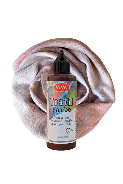 Viva Decor Washable fabric paint, VIVA DECOR, 90 ml Brown