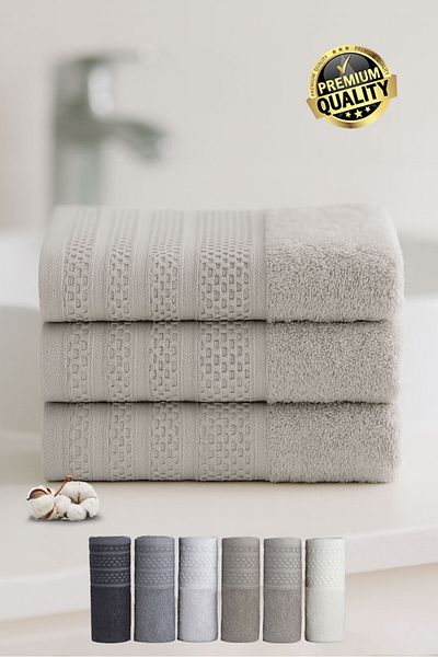 Vionel Home Softure 3-Piece Hand Face Towel |   Daily Use |   50X90Cm |   Soft, Durable, Quick Dry