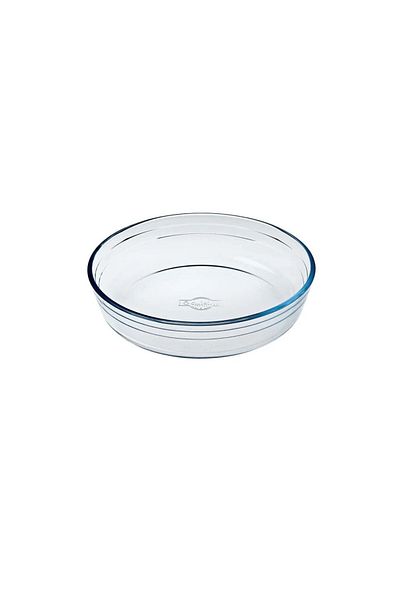 OCUİSİNE FRANCE ÔCuisine Round Cake Dish 1.5L Borosilicate Glass+Free Metaltex Set of 2 Whippy Pastry Spatulas 24cm