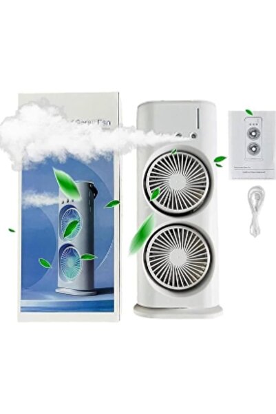 Generic Portable AIR Conditioner With 2 FAN, Mini Air Cooler, Spray FAN Portable Humidifier
