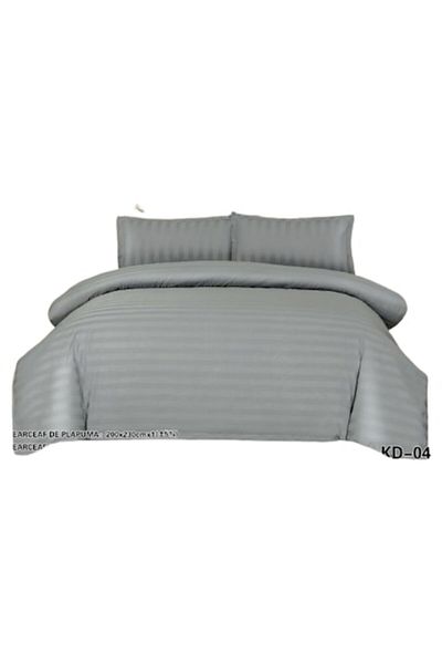 OEM Double bed linen with elastic, Damask, 2 persons, 180x230 cm, gray