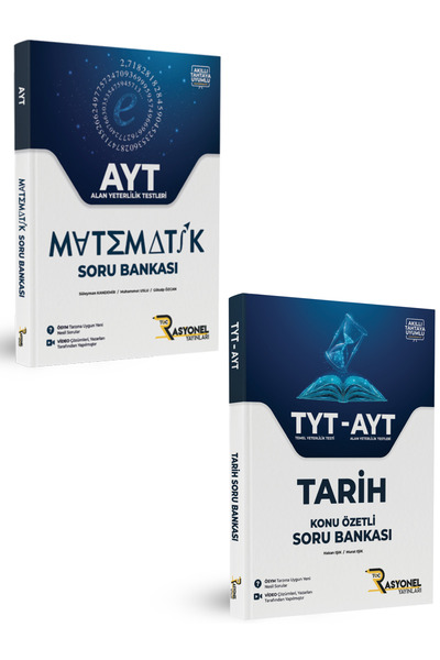 Toc RASYONEL YAYINLARI AYT Matematik ve Konu Özetli TYT-AYT Tarih Soru Bankas...