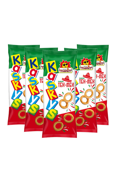 Tosfrit Kaskys Tex Mex – snack porumb crocant, 5x40g