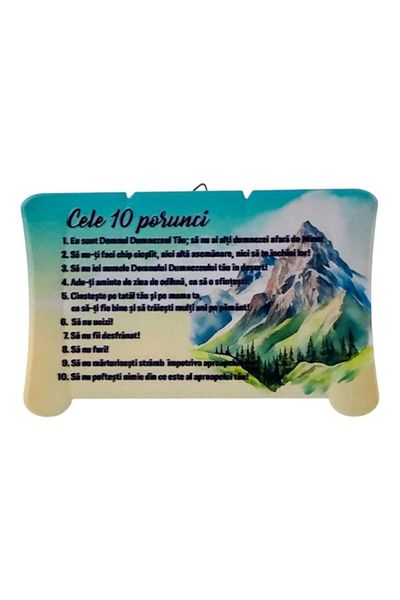 OEM Ceramic Plaque Shaped Like a Scroll with Biblical Texts 15x10 cm M