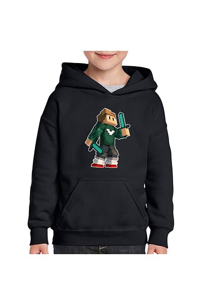 OEM Hanorac copii Skin Green Swords Minecraft