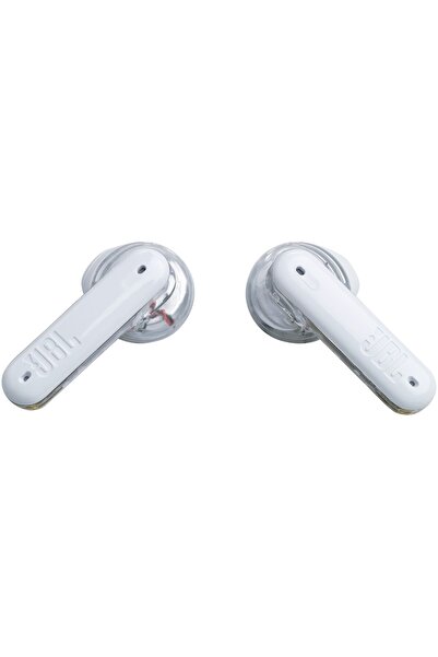 JBL Căști intraauriculare Tune Flex True Wireless, cu anulare activă a zgomotului, Bluetooth, alb transparent