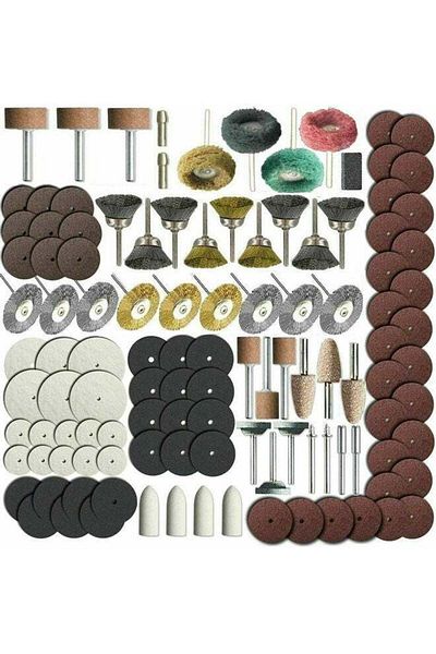 fun zone 150-Piece Rotary Power Grinding Bit Set Multicolour