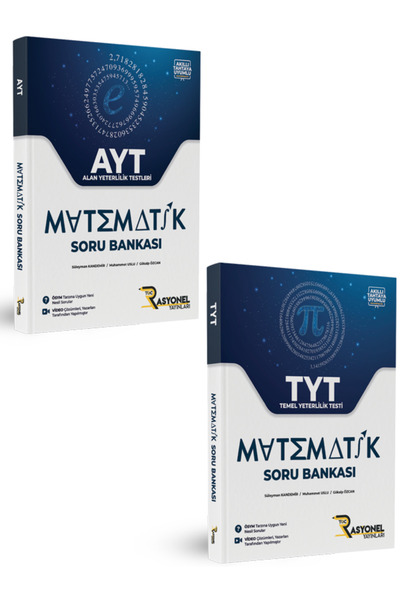 Toc RASYONEL YAYINLARI AYT Matematik ve TYT Matematik Soru Bankası Seti