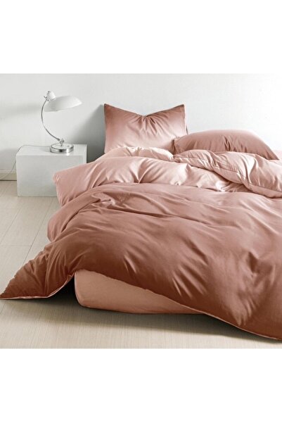 OEM Bed Linen, Gradient Print, 4 Pieces, 1 Person, 155x220cm, Fine Satin, Coffee with Milk