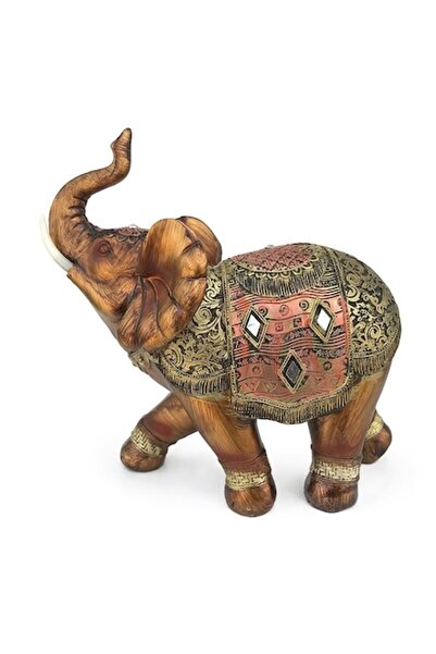 OEM Elefant decorativ din rășină, 22X23cm, multicolor, M3