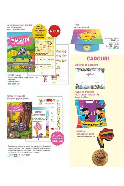Editura Sinapsis Award package for the preparatory class of 2022,