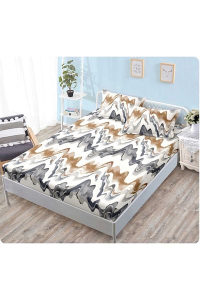 OEM Bed Cover, 2 Persons, 160x200 cm, Wave Pattern, Multicolor