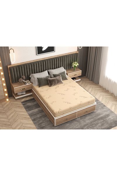 Somnart Saltea ortopedică din spumă poliuretanică Bio Cotton 140x200, înălțime 17 cm