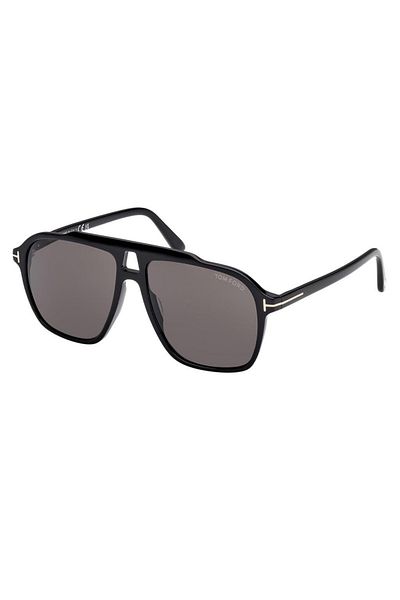 Tom Ford Unisex Sunglasses Tf1209 Autari 01A 56-14, Black Acetate Frame