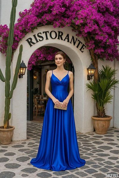 Modafeminen Σατέν Φόρεμα με λουράκι 582151 SAKS