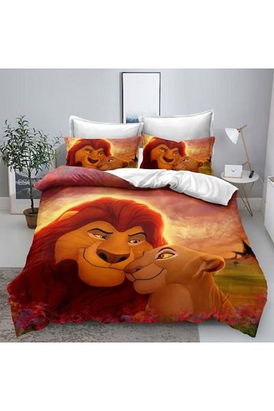 OEM Double Bed Linen, 230x250 cm, 6 pieces, 2 persons, 3D, finet, multicolor