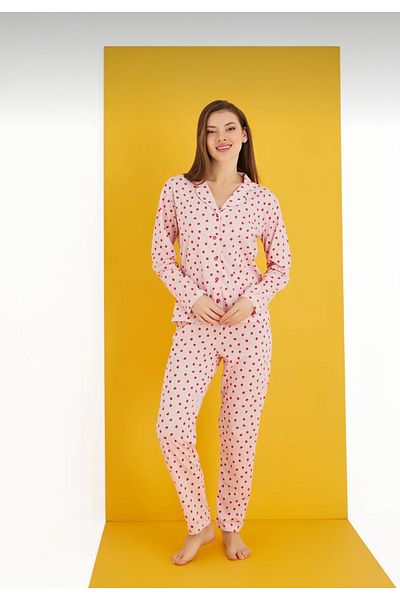 mamirko designed for you Buttoned Pajama Set Cotton