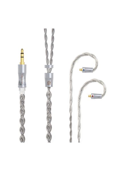 Choice MMCX 3.5mm KBEAR Chord 6N Graphene+4N OFC Silver-plated Mixedly Braided Upgrade Cable With MMCX/2Pin