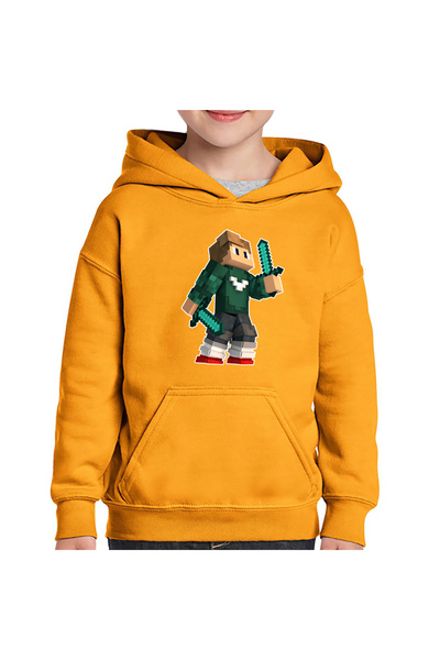 OEM Hanorac copii Skin Green Swords Minecraft
