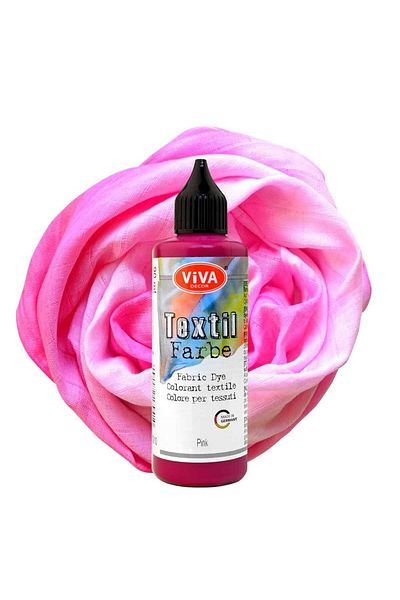 Viva Decor Washable fabric paint, VIVA DECOR, 90 ml Pink