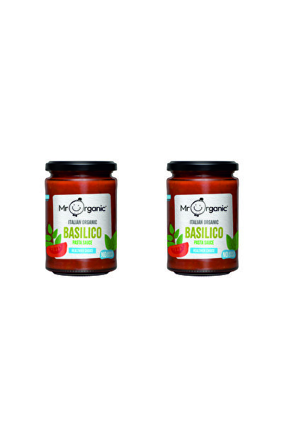 MR. ORGANIC صلصة البازيليكو الإيطالية العضوية من السيد أورجانيك، 350 غرام (عبوة من قطعتين)