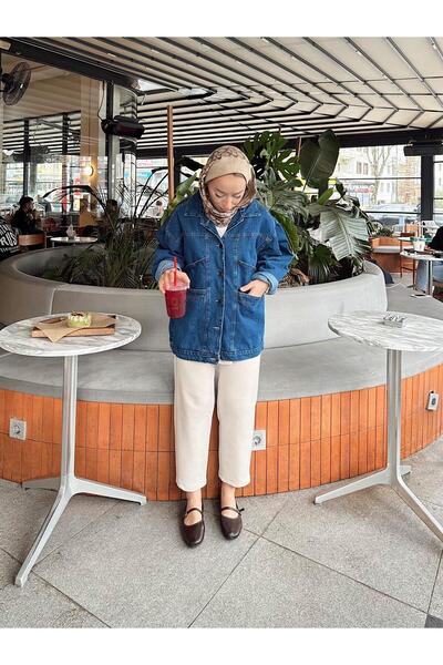 VARELA TESETTÜR OVERSIZE KADIN DENIM CEKET