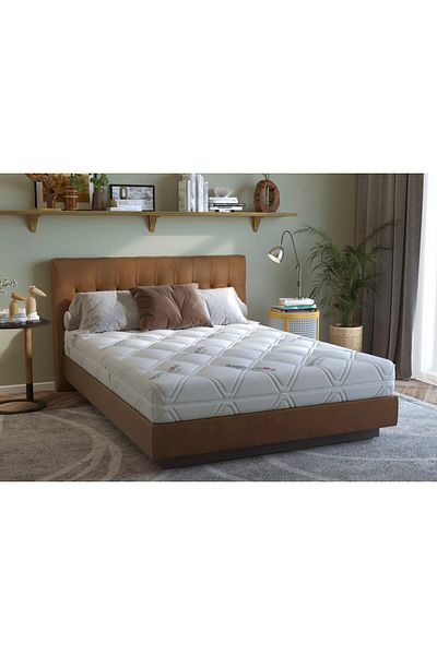 Somnart Saltea din spumă poliuretanică antibacteriană HypoallergenicMed, 90x200, înălțime 18 cm
