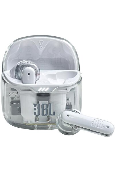 JBL Căști intraauriculare Tune Flex True Wireless, cu anulare activă a zgomotului, Bluetooth, alb transparent