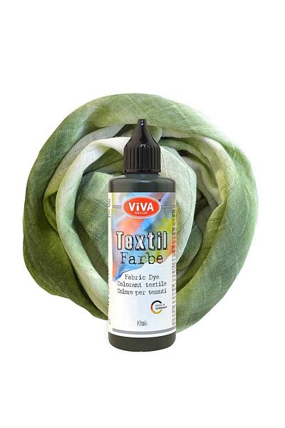 Viva Decor Washable fabric paint, VIVA DECOR, 90 ml Khaki green