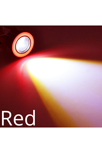 Choice6 مصابيح أمامية حمراء 64 مم، عدد 2، بتقنية COB، تعمل بجهد 12 فولت، مزود...