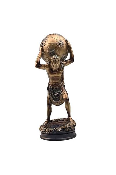 OEM Decoratiune din Rasina, Atlas, 11x29cm, Auriu