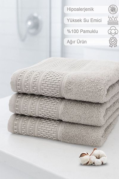 Vionel Home Softure 3-Piece Hand Face Towel |   Daily Use |   50X90Cm |   Soft, Durable, Quick Dry