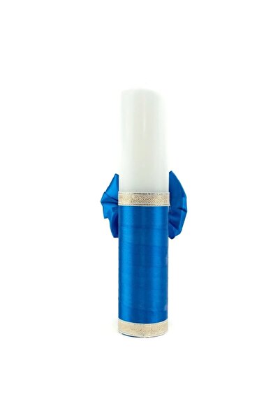 OEM Lumânare de botez, Winnie the Pooh, Panglică albastră, 30x6.5cm