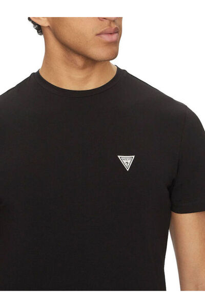 Guess Men Black Joe Single Crew Neck Ss Tshirt