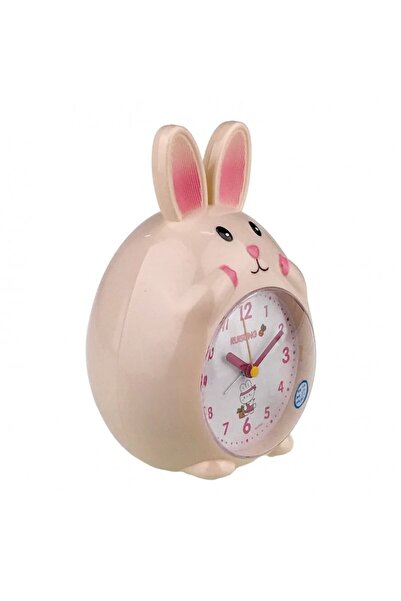 OEM Plastic Table Clock in Rabbit Shape with Light and Music, 13x19 cm, Multicolor, M3