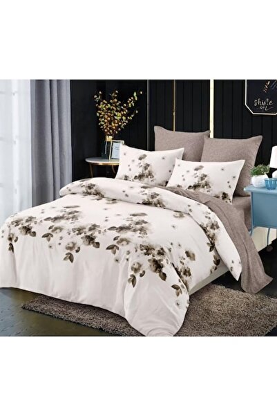 OEM Set lenjerie de pat dublu, cearșaf elastic, 6 piese, 180x200cm, Finet, tr...