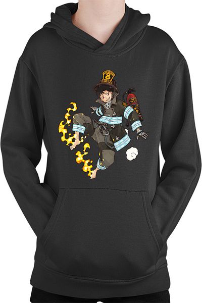 OEM Hanorac Copii Fire Force Kusakabe Anime Kage Demons Otaku