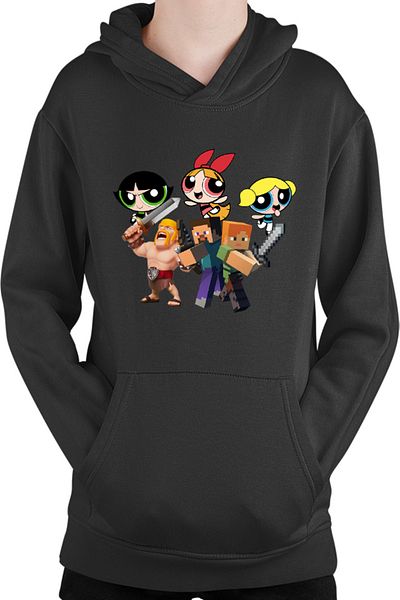 OEM Minecraft Powerpuff Girls Clash Royale Super Powers Kids Hoodie