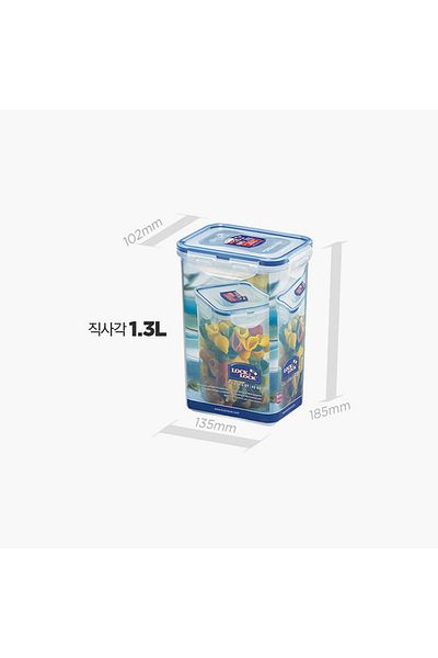 locknlock Rectangular Food Container with Clip Lock Lid - 1.3 L