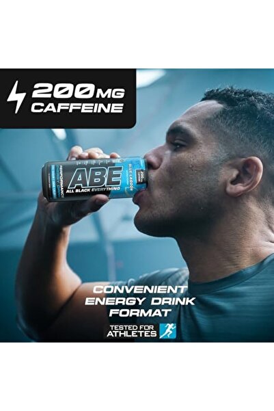 applied nutrition Abe Pre Workout Cans, Energy Performance Drink, Blue Lagoon, Pack of 24 Pieces