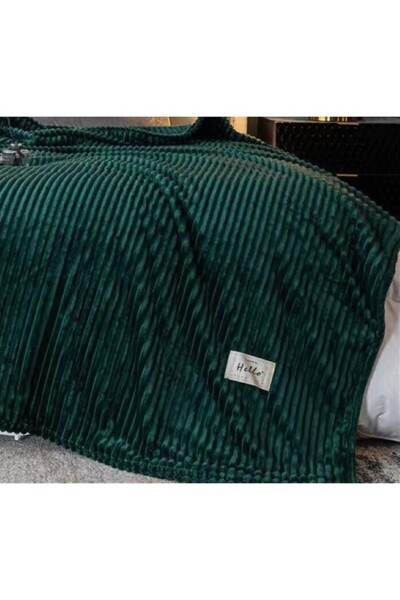 OEM Patura Cocolino, 2 persoane, 200x230cm, Uni, Verde Smarald