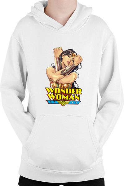 OEM Wonder Woman Logo Stunning Comics Kids Hoodie